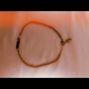 Gold choker necklace